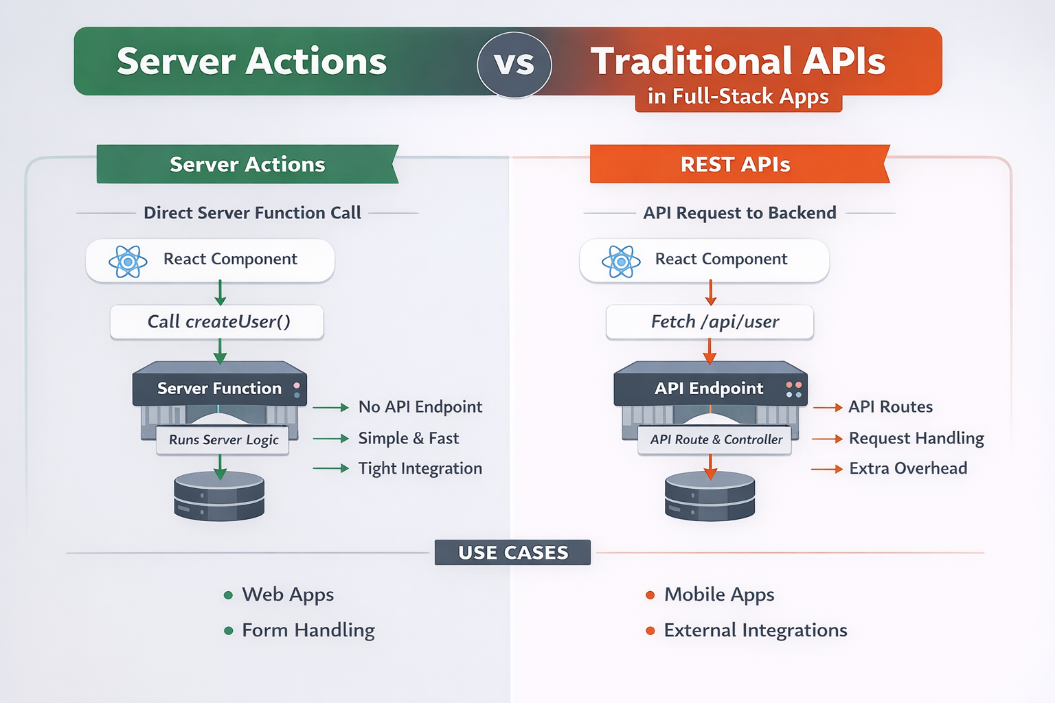 Server Actions vs Traditional APIs: A New Way to Build Full-Stack Applications