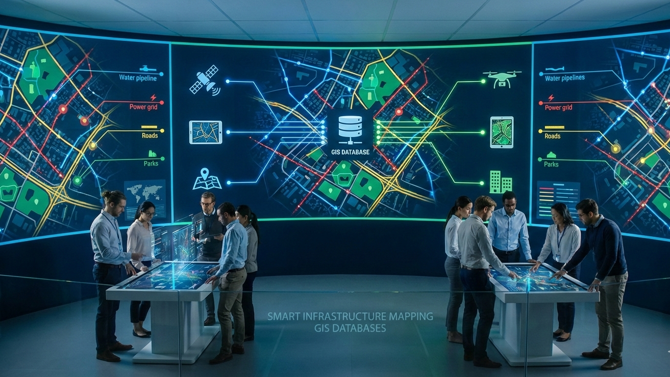 Smart Infrastructure Mapping with GIS Databases