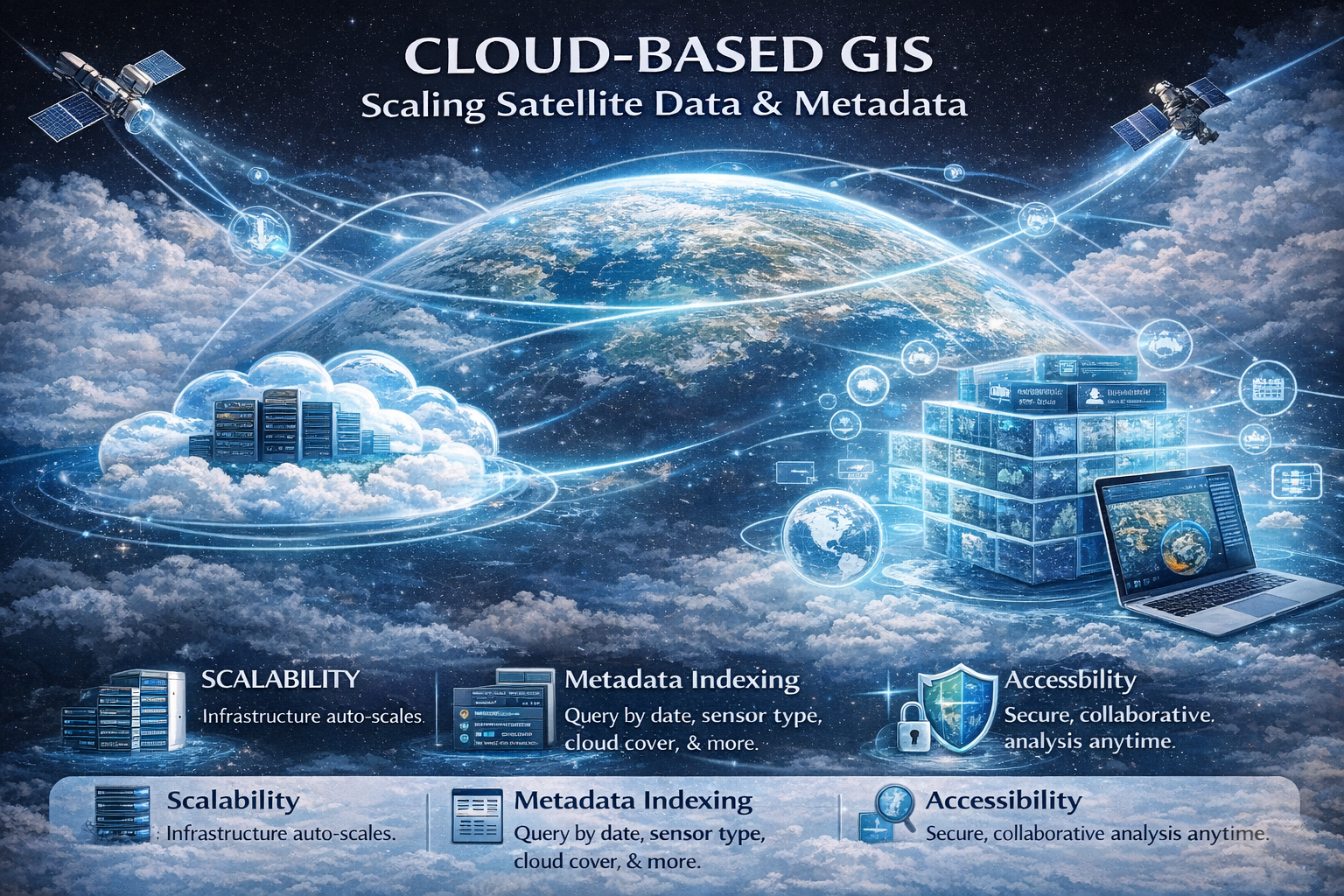 Cloud-Based GIS: Scaling Satellite Data and Metadata for the Next Era of Spatial Analysis