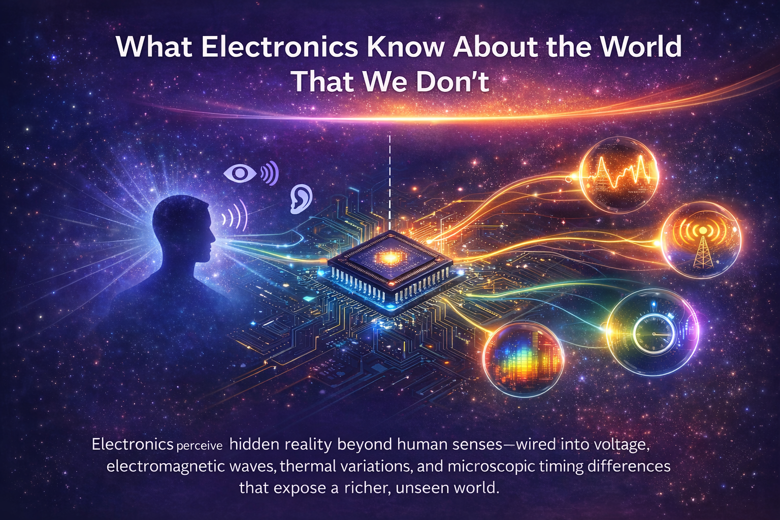 What Electronics Know About the World That We Don't